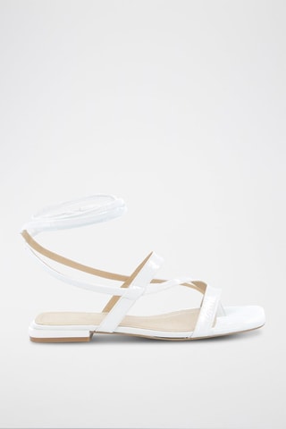 Sandálias em couro Exotique - Branco