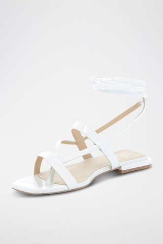 Sandálias em couro Exotique - Branco