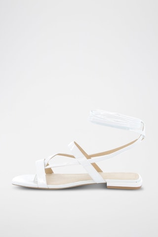 Sandálias em couro Exotique - Branco