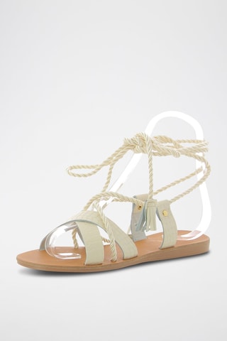 Sandálias em couro Rococo - Bege