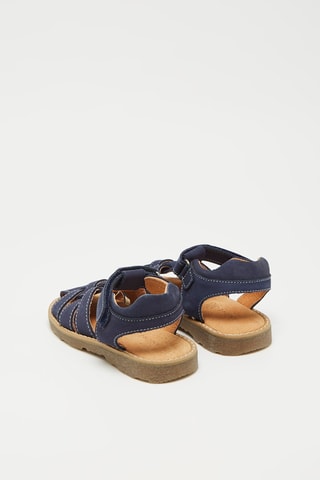 Sandálias em couro Turtle - Azul-marinho