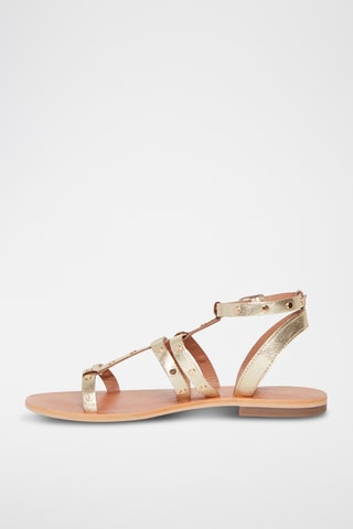 Sandálias em couro de cabra Capucine - Dourado