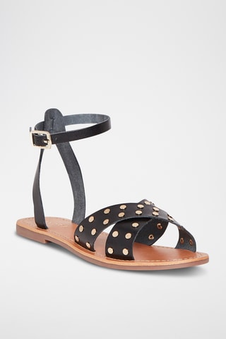 Sandálias em couro de cabra Elvire - Preto