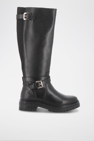Botas em couro Herena - Preto
