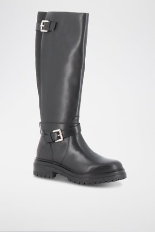 Botas em couro Herena - Preto