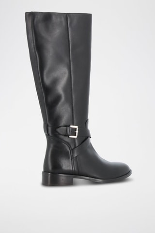 Botas em couro Emilliane - Preto