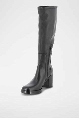 Bottes en cuir Marya - Noir
