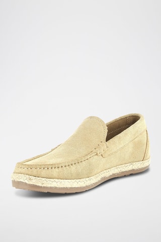 Mocassins em nobuck Nantiago - Bege