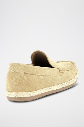 Mocassins em nobuck Nantiago - Bege