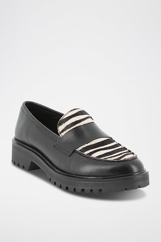 Mocassins em couro Savanata - Preto