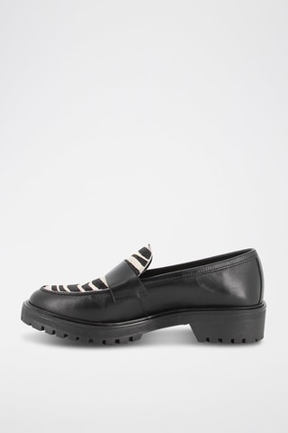 Mocassins em couro Savanata - Preto