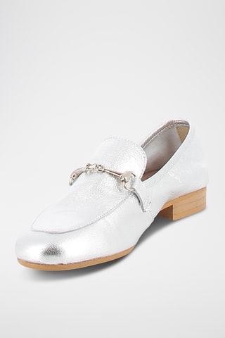 Mocassins em couro Nuit et jour - Prateado