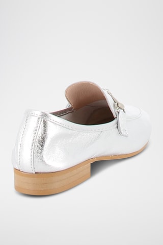 Mocassins em couro Nuit et jour - Prateado