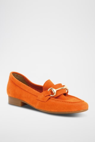 Mocassins em raspa de couro Mazzy - Laranja