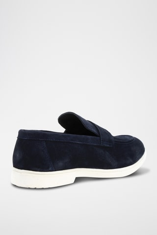 Mocassins em nobuck Antoine - Azul-marinho