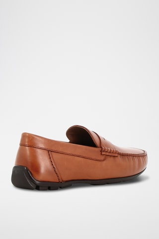 Mocassins de couro Paulo - Camel