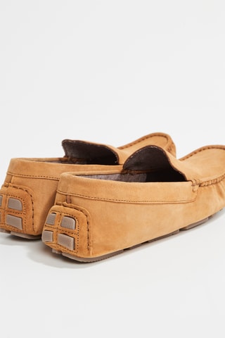 Mocassins em nobuck Karl - Castanho-claro