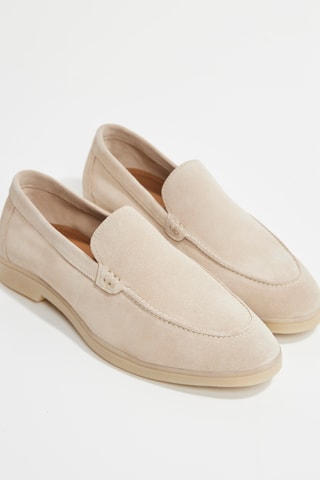 Mocassins em nobuck Amaury - Bege