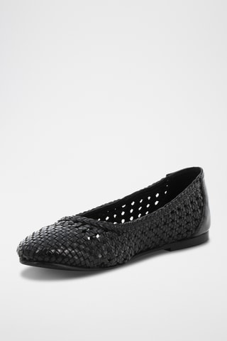 Ballerines en cuir Ilona - Noir