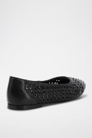 Ballerines en cuir Ilona - Noir