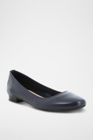 Ballerines en cuir Etola - Bleu marine