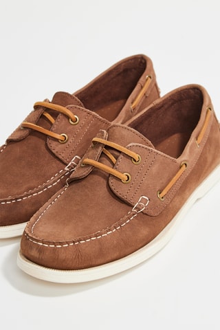 Sapatos de vela em couro Yann - Camel