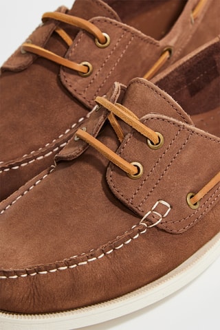 Sapatos de vela em couro Yann - Camel