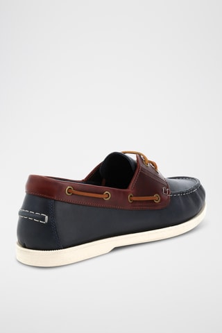 Sapatos de vela em couro Yann - Bordô