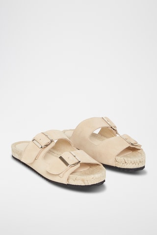 Mules em nobuck Sandy - Cru