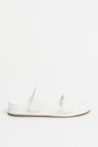 Mules em couro Patty - Branco