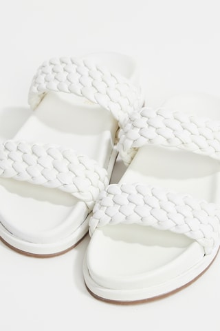 Mules em couro Patty - Branco