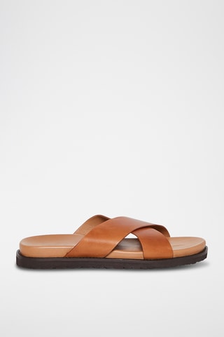 Mules em couro Ben - Camel