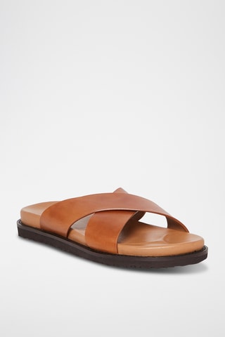 Mules em couro Ben - Camel
