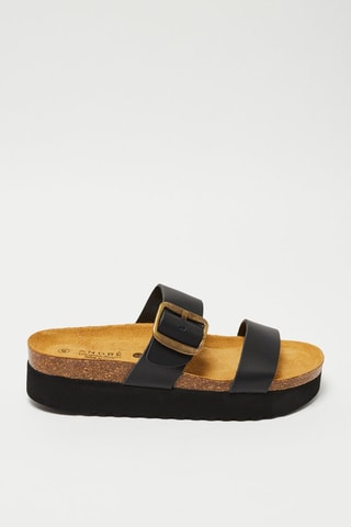 Mules em couro Sirococo - Preto