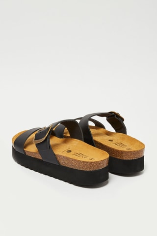 Mules em couro Sirococo - Preto