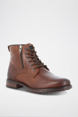 Boots em couro Richebord 2 - Castanho