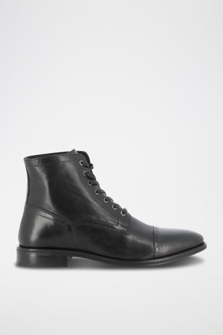 Boots em couro Julien 2 - Preto