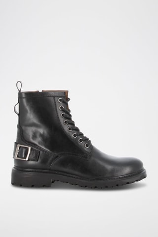 Boots em couro Rock 2 - Preto
