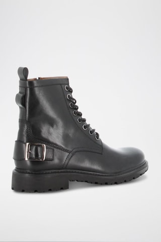 Boots em couro Rock 2 - Preto