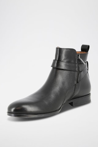 Boots em couro Prascari - Preto