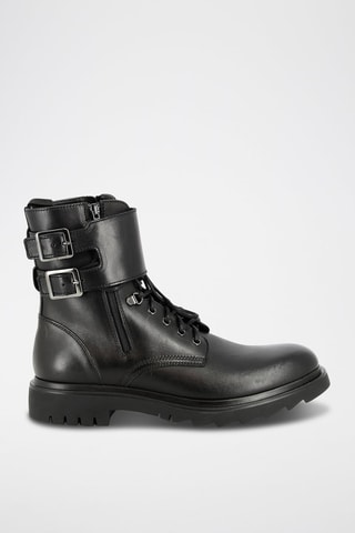Boots em couro Polianka - Preto
