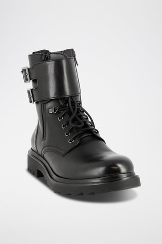 Boots em couro Polianka - Preto
