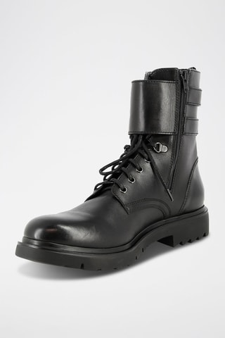 Boots em couro Polianka - Preto