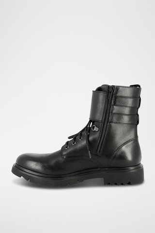 Boots em couro Polianka - Preto