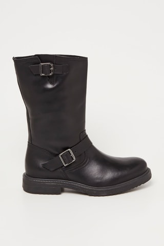 Boots em couro Puissante - Preto