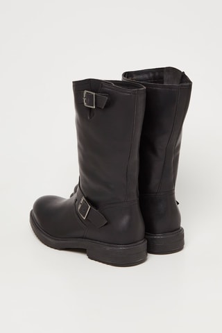 Boots em couro Puissante - Preto