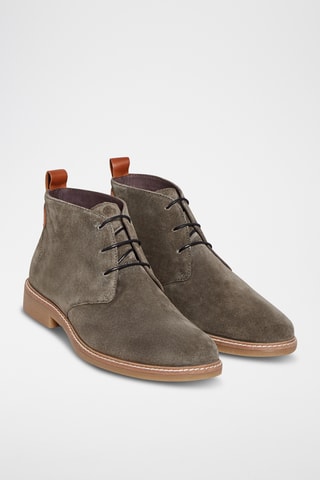 Boots de couro Icare - Caqui