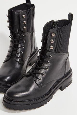 Bottines en cuir Mitta - Noir