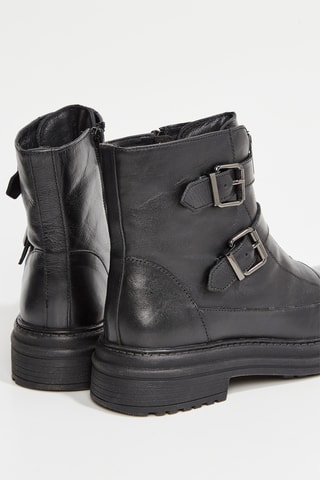 Bottines en cuir Bikkie - Noir