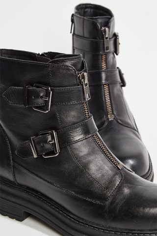 Bottines en cuir Bikkie - Noir